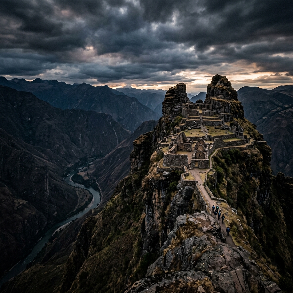 Waqrapukara paisaje de altura